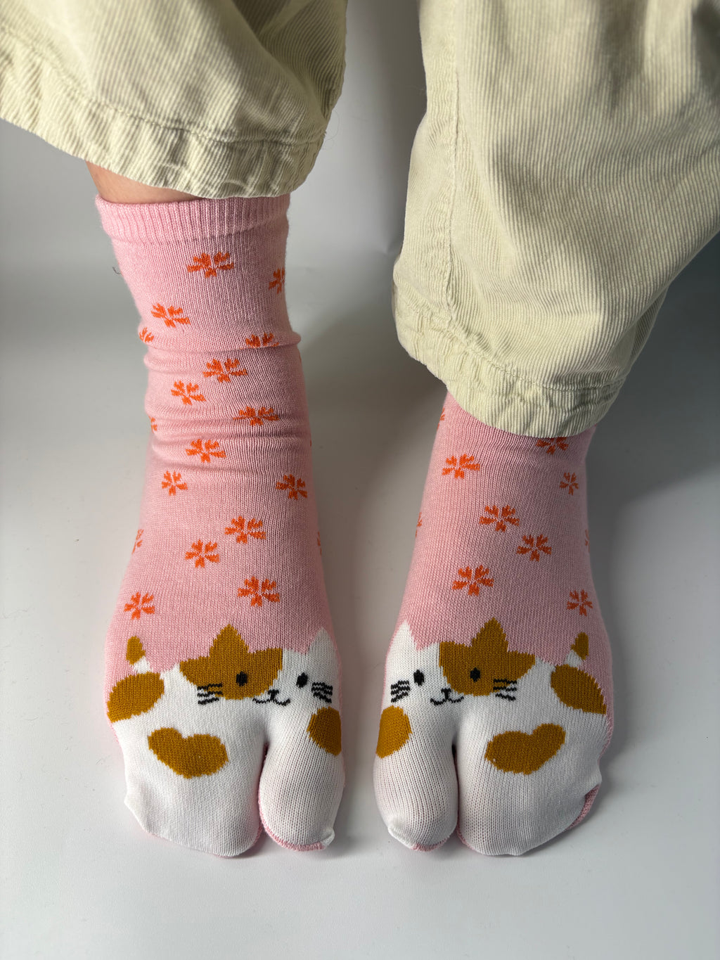 Kawaii cat Tabi socks