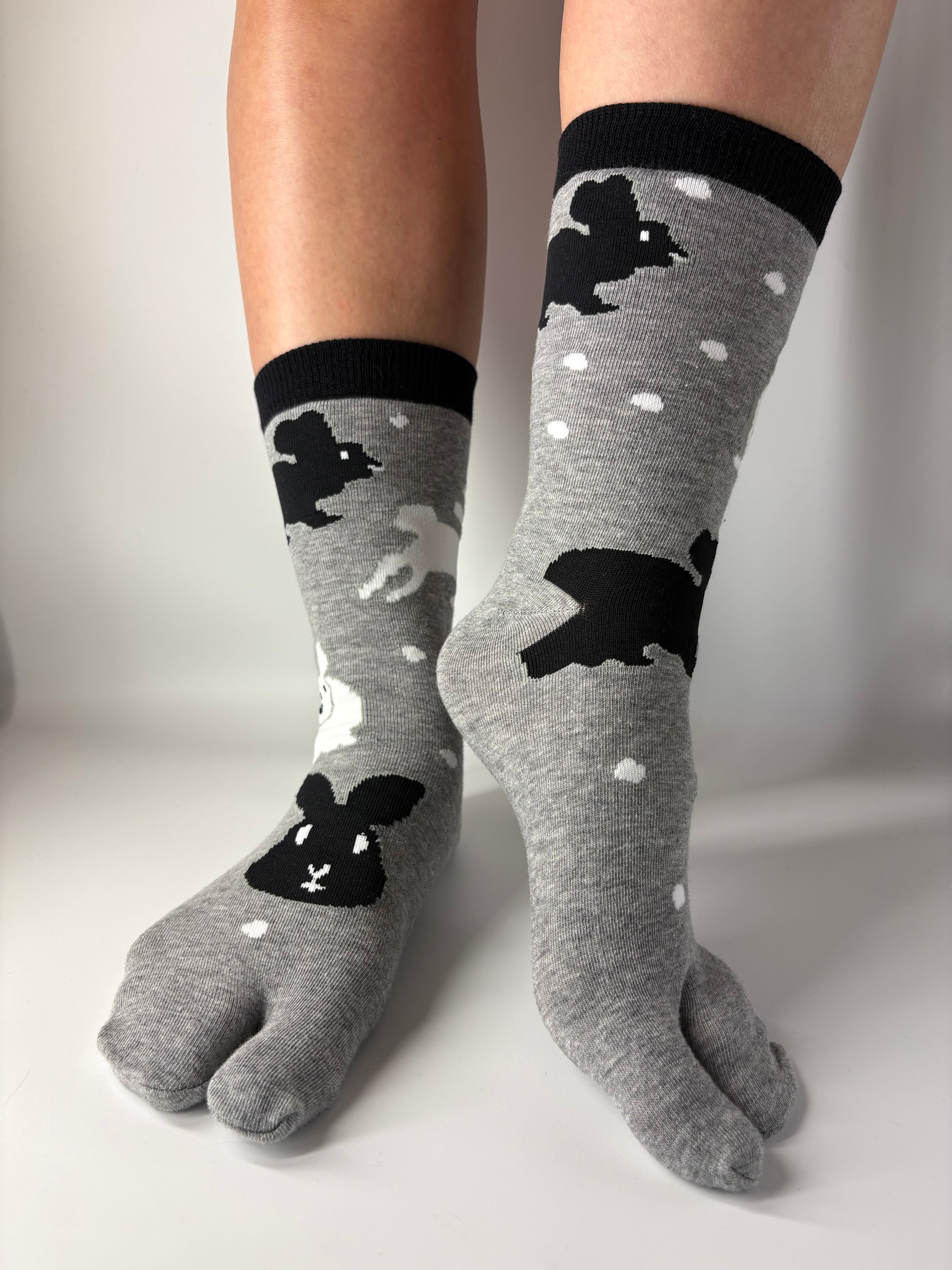 Rabbits in the sky Tabi socks