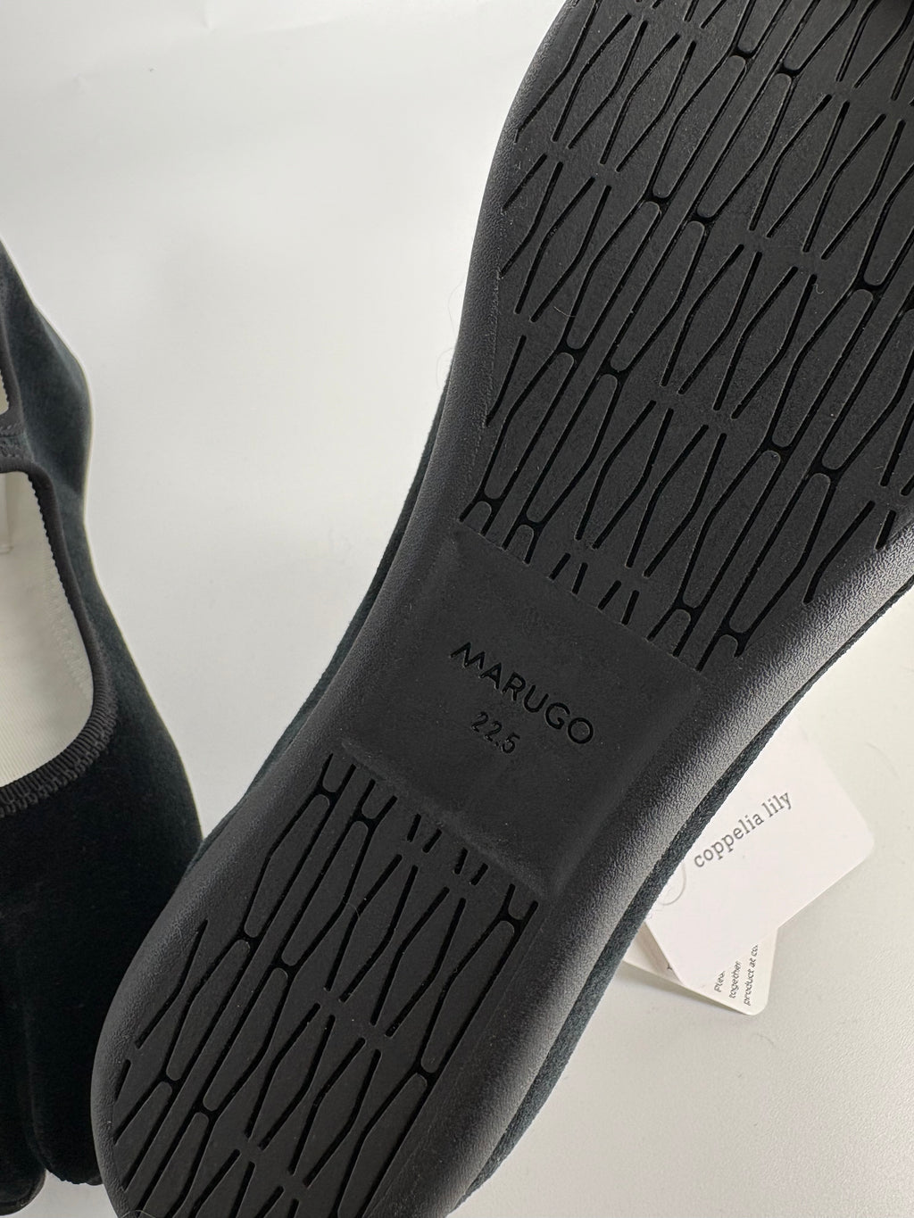 Marugo Mary Jane black Tabi flats