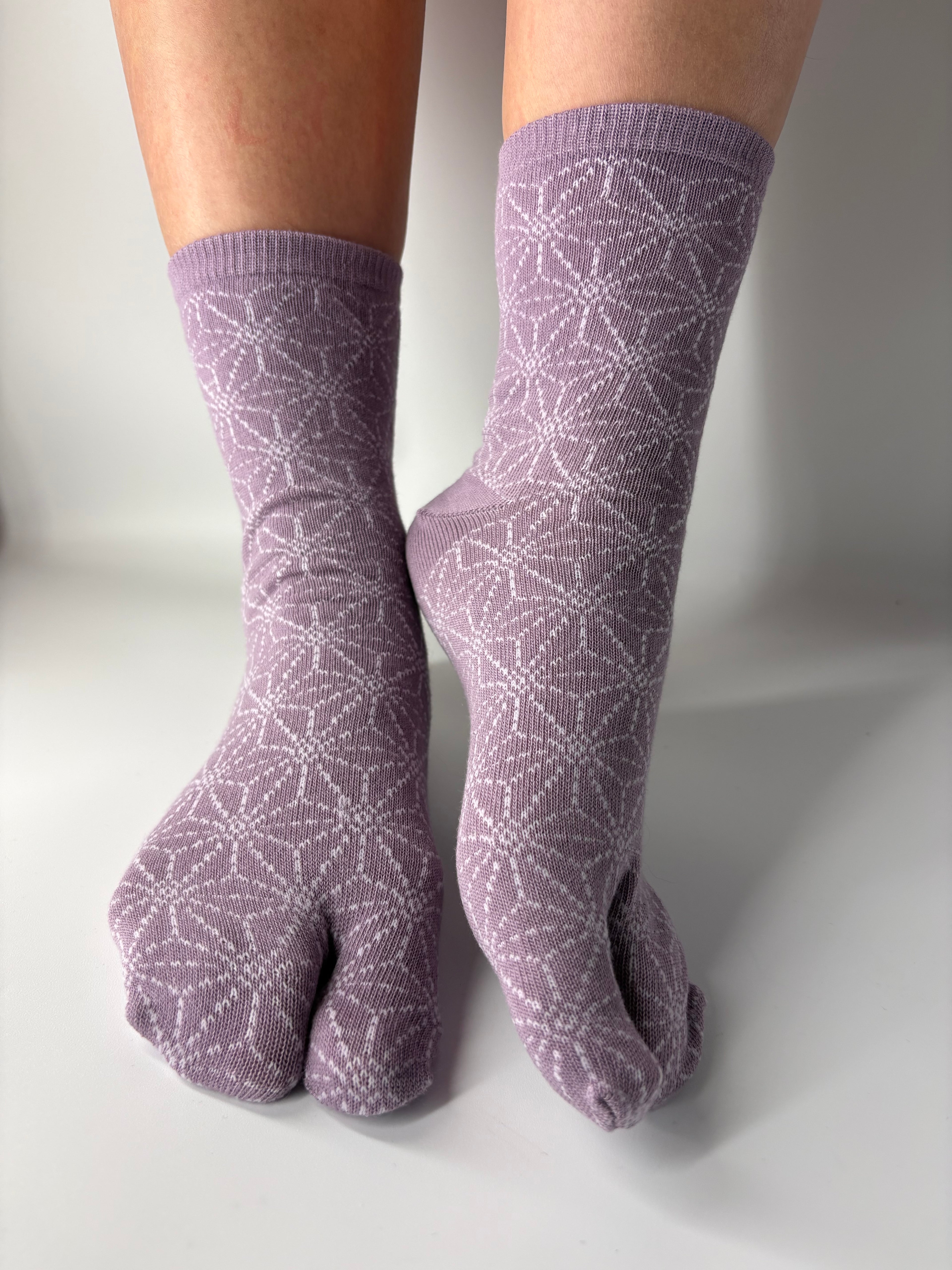 Japanese Geometric Asanoha Hemp pattern socks