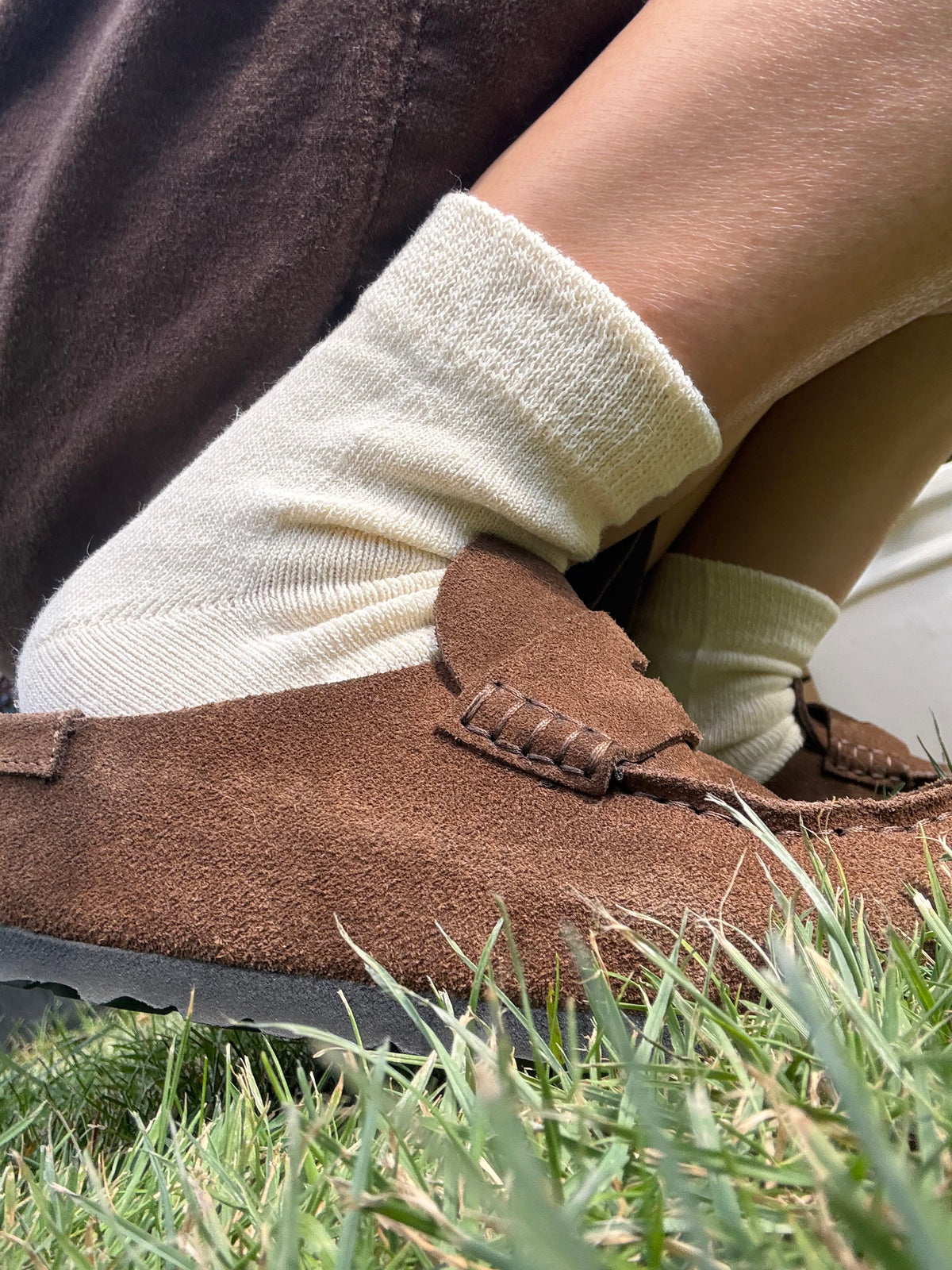 Hemp Quarter Tabi socks | Natural