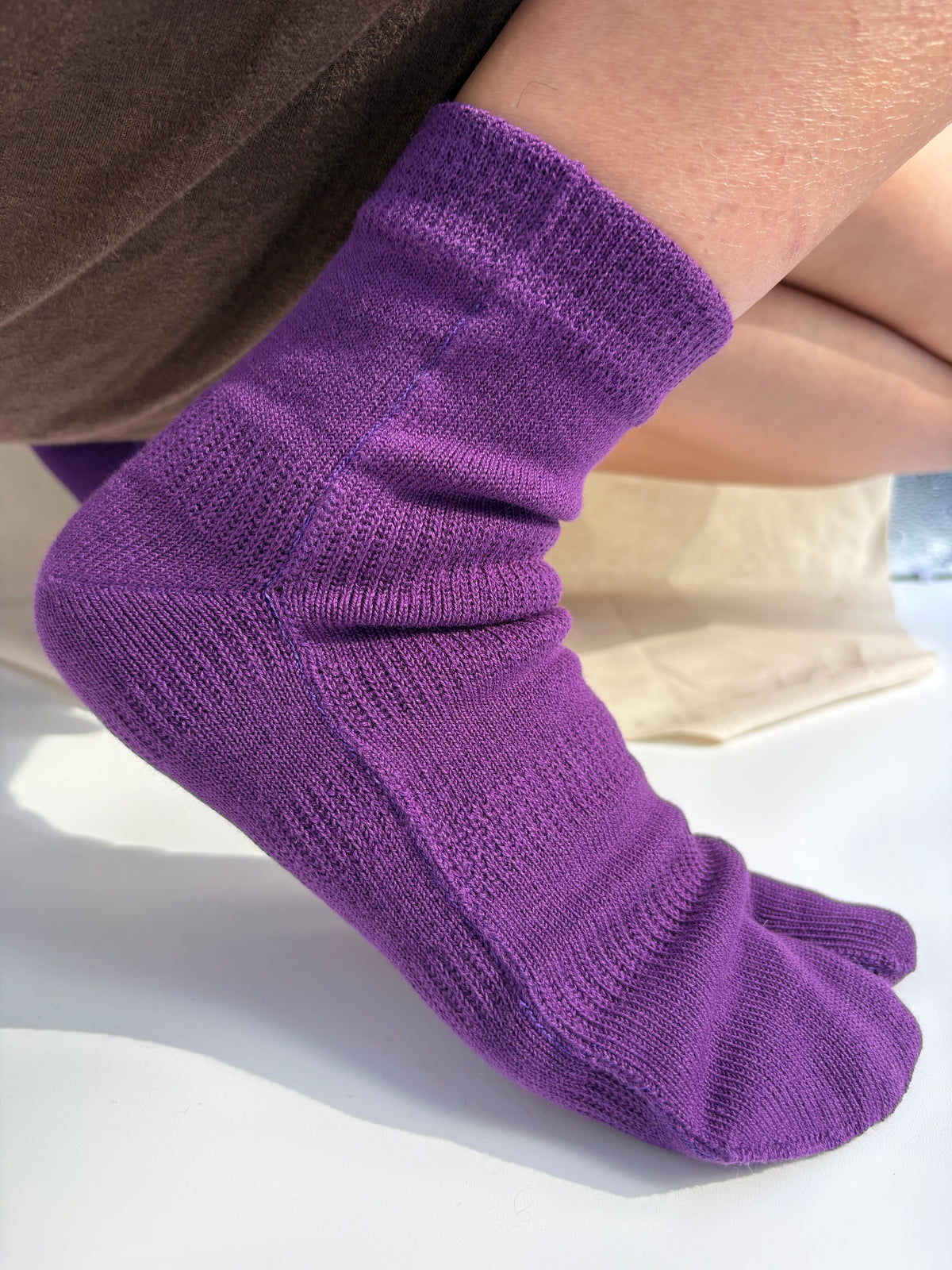 Premium Cotton Tabi socks | Purple
