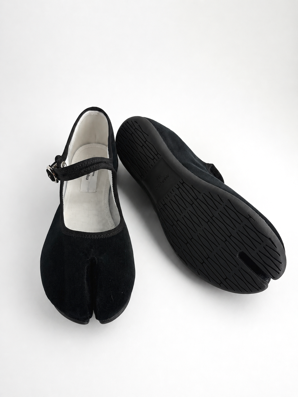 Marugo Mary Jane black Tabi flats